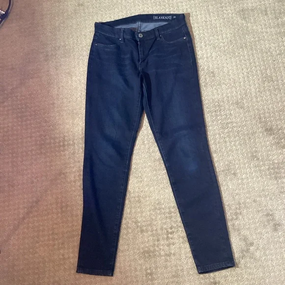 BLANKNYC Dark Wash Jeans, size 29, skinny ankle, 29”L, 8”rise, 5 pocket design - Picture 2 of 10